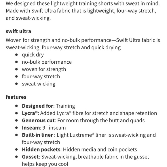 Lululemon T.H.E. Short *Luxtreme Liner 9” - Picture 5 of 9